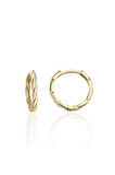 Gümüş 925 Ayar 17 Mm Hagi Twist Gold Küpe