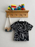 JUNİES BABY DİNOZOR BASKILI YAZLIK ERKEK BEBEK ŞORTLU 2 Lİ TAKIM