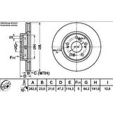 FREN DİSK TAKIM HONDA CİVİC 07-11/CRV 07-11 ÖN TAKIM HAVALI 282.5MM /5251-S7A-E10