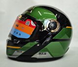 Mt Kask Mt Jarama 68th C1 Gloss Green - Şeffaf Vizörlü M