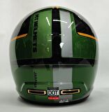 Mt Kask Mt Jarama 68th C1 Gloss Green - Şeffaf Vizörlü M
