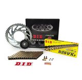 ZİNCİR DİŞLİ SETİ BMW F 800 R (800 cc)  (2009-2014) / BMW / F 800 R / 800cc / ZİNCİR: DID-525VX3 (Gold)-120 / ÖN DİŞLİ: JT (20T)  / ARKA DİŞLİ: SUNSTAR (47T) / 2009-2010-2011-2012-2013-2014-2015-2016-2017-2018