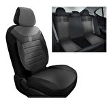 NiCe Shop Chevrolet Lacetti Uyumlu Koltuk Kılıfı Stone Serisi - Siyah