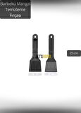 Barbekü Mangal Temizleme Fırçası Çift Taraflı Sert Fırça 22 cm