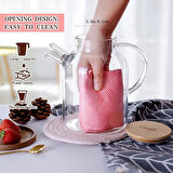 Cam Demlik Isıya Dayanıklı Demlik Çelik Vakumlu Kapak 1800 ml