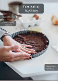 Büyük Boy Tart Kalıbı Çıkartılabilir Tabanlı Turta Kalıbı Karbon Çelik Kek Kalıbı 28 cm