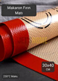 Silikon Mat Makaron Yapıcı Mat Pişirici Mat Fırın Matı Silpat 40*30 cm