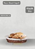 Hasır Ekmek Sepeti Oval Çok Amaçlı Sepet Yılbaşı Sepeti Küçük Boy 20 cm