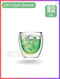 80 ml Espresso Bardağı Kahve Bardağı Çift Cidarlı Bardak Viski Bardağı