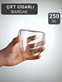250 ml Çift Cidarlı Bardak El Yakmaz Bardak Kahve Bardağı Magnolya Bardağı