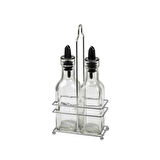 2’li Set Yağdanlık Takımı Cam Yağlık Sirkeli 200 ml
