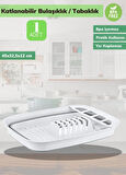 Pratik Katlanabilir Tabaklık Katlanır Tabaklık Silikon Bulaşıklık BPA Free