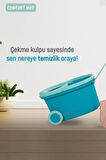 Comfort Mop Seti Tekerlekli Paspas Temizlik Seti Temizlik Kovası Döner Başlıklı