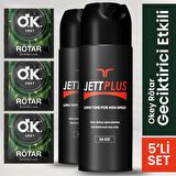 Jettplus Erkeklere Özel Geciktirici Etkili Sprey 2 Adet + 3 Adet Tek Kullanımlık Geciktirici Etkili Prezervatif