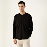 LAMPAGO Unisex Düğmeli Yaka T-shirt