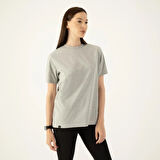 LAMPAGO Unisex Bisiklet Yaka T-shirt