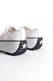 PARIS Bağcıklı Ortopedik Taban Kadın Sneaker Spor Ayakkabı  TBT - Beyaz