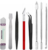 Çok Amaçlı Bilgisayar Tv Notebook Laptop Tablet Telefon 8'li Metal Pena Yardımcı Sökme Açma Aparatı ST07