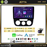 Volkswagen Jetta 2+32GB Android 13 Kablosuz Carplay 2005-2010 Navigasyon Multimedya Sistemi 