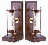  DENİZCİLİK GRUBU-Marine Pirinç Aksesuar-KİTAP STOP KUM SAATİ-21x26x9 CM-JTTR31445