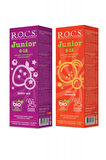 ROCS Junior 6-12 Yaş Diş Macunu Florürsüz (Yutulabilir) Orman Meyveleri - Gökkuşağı Diş Macunu 60ml