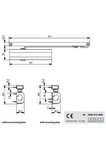 G-u Ots 210 Kayar Kollu Kapı Pompası (itici-hidrolik)