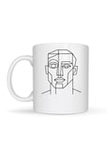 Elfitrend Kübik Sanat Tasarımlı Minimalist Seramik Kupa Bardak
