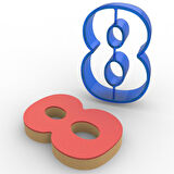 8 Rakam PC Kurabiye Kalıbı