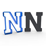 11cm N harfi PC Kurabiye Kalıbı