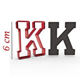 6 cm K Harfi Kurabiye Kalıbı