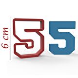 NBA 5 Rakam 6cm Kurabiye Kalıbı