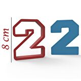 NBA 2 Rakam 8cm Kurabiye Kalıbı