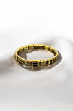 T-BLK-16 GOLD PASLANMAZ ÇELİK CHARM BİLEKLİK
