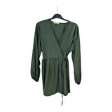 Z-521 PİLE VE KİMONO DETAYLI PANTOLONLU ÇİLEK İKİLİ TAKIM