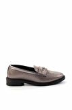 Platin Taşlı  Kadın Loafer Ayakkabı K01003666636