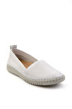 Beyaz Hakiki Deri Kadın Casual Ayakkabı K01028031603