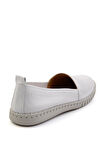 Beyaz Hakiki Deri Kadın Casual Ayakkabı K01028031603
