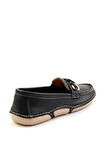 Siyah Leather Kadın Loafer Ayakkabı K01028130303