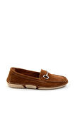 Taba Hakiki Deri Kadın Loafer Ayakkabı K01028130601