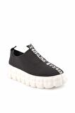 Bambi Siyah Streç  Kadın Sneaker K01122001217