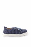 Bambi Kot Mavi Kumas  Kadın Sneaker K01122000804