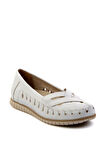 Beyaz Leather Kadın Babet K01140005103