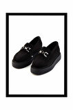 Siyah Süet  Kadın Loafer Ayakkabı K01192180002
