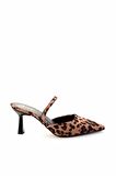 Leopar Kumaş  Kadın Klasik Topuklu Ayakkabı K01192167504