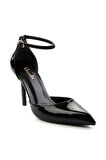 Siyah Rugan  Kadın Klasik Topuklu Ayakkabı K01209511008