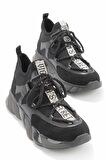 Bambi Siyah Süet  Kadın Sneaker K01212010902