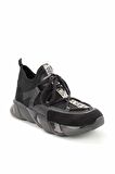Bambi Siyah Süet  Kadın Sneaker K01212010902