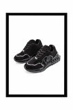 Siyah Süet  Kadın Sneaker K01212200402