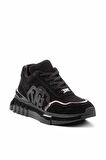Siyah Süet  Kadın Sneaker K01212200402