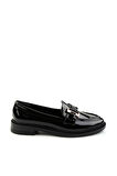 Siyah Rugan   Kadın Loafer Ayakkabı K01216100008